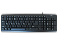 ETECH E-5050 PS/2 US crna tastatura