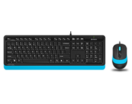 A4 TECH F1010 FSTYLER USB US plava tastatura + USB plavi miš